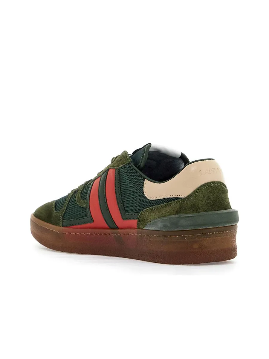 Clay Mesh And Leather Sneakers