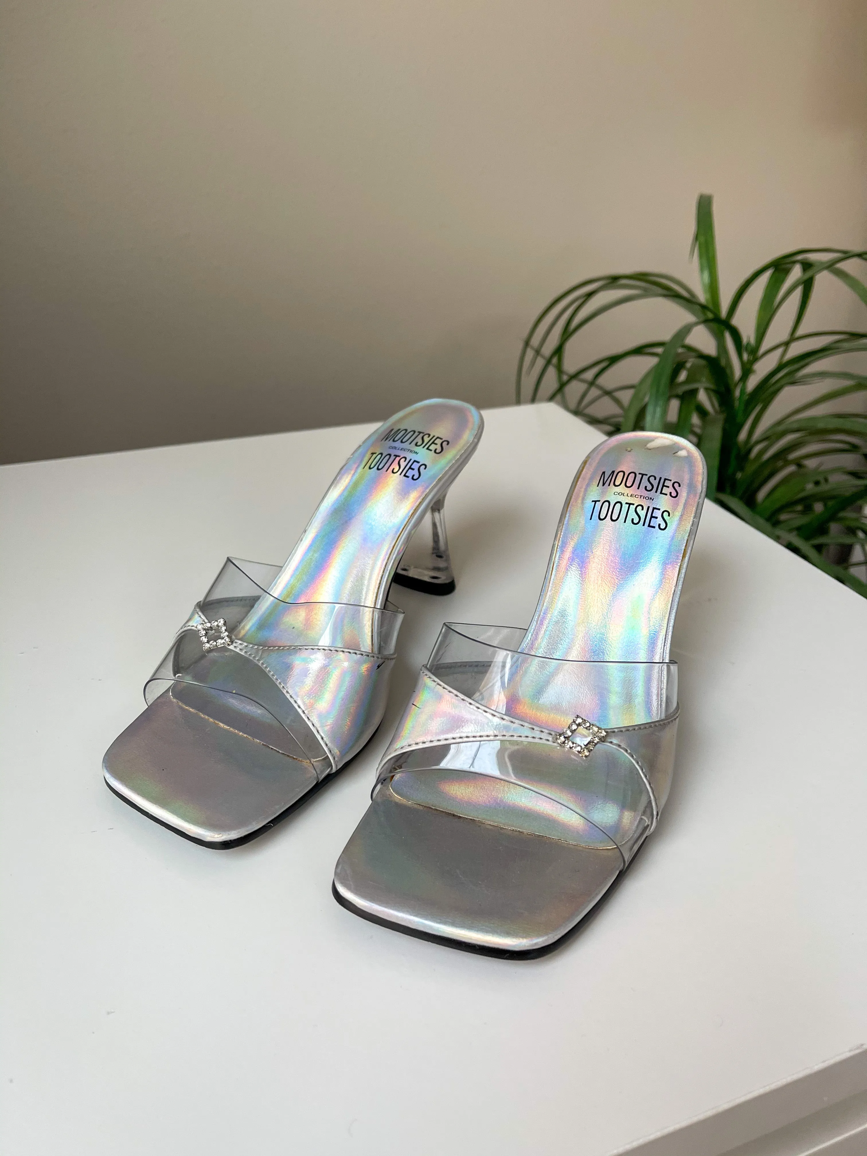 Clear Y2K Kitten Heels