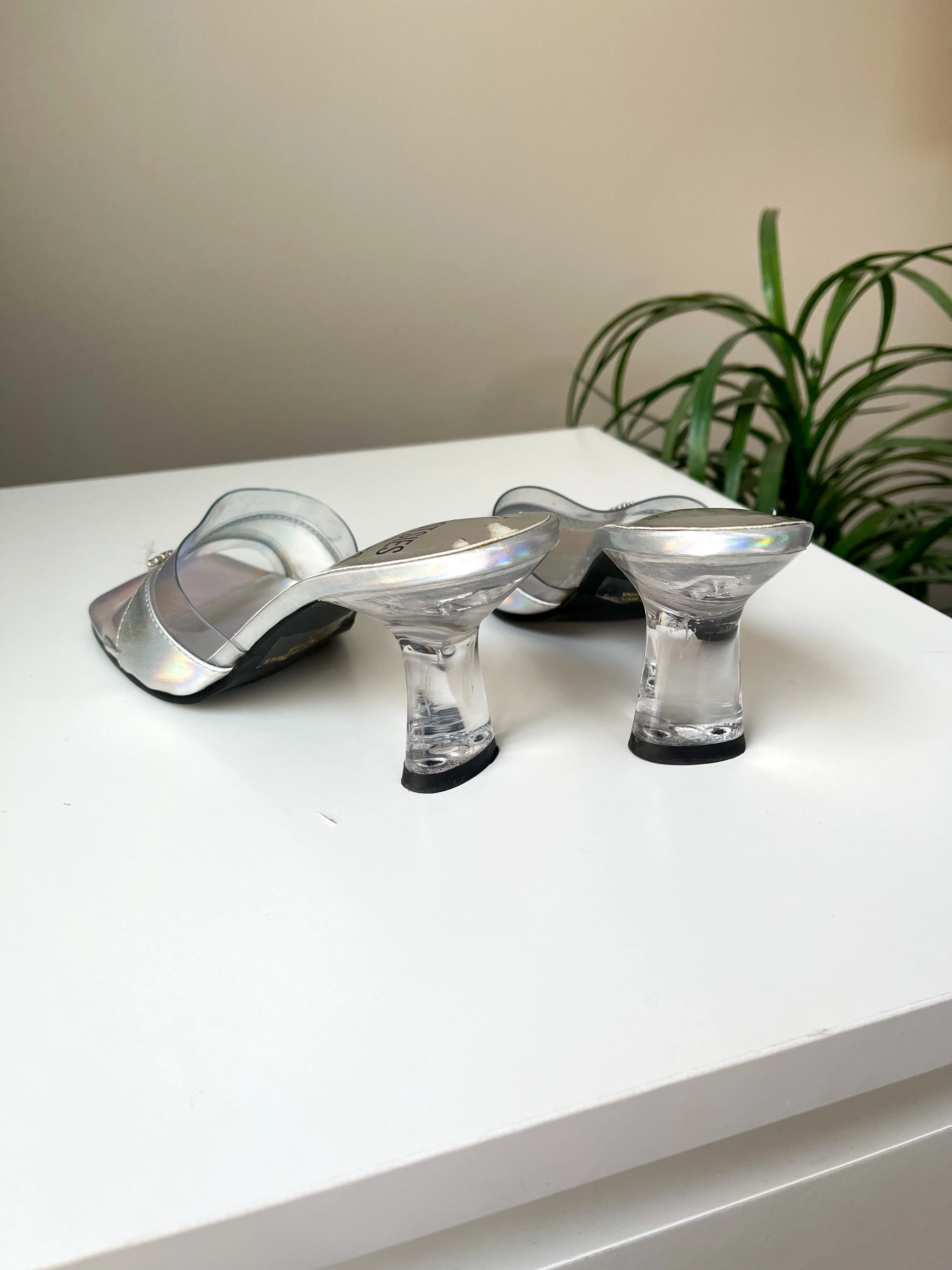 Clear Y2K Kitten Heels