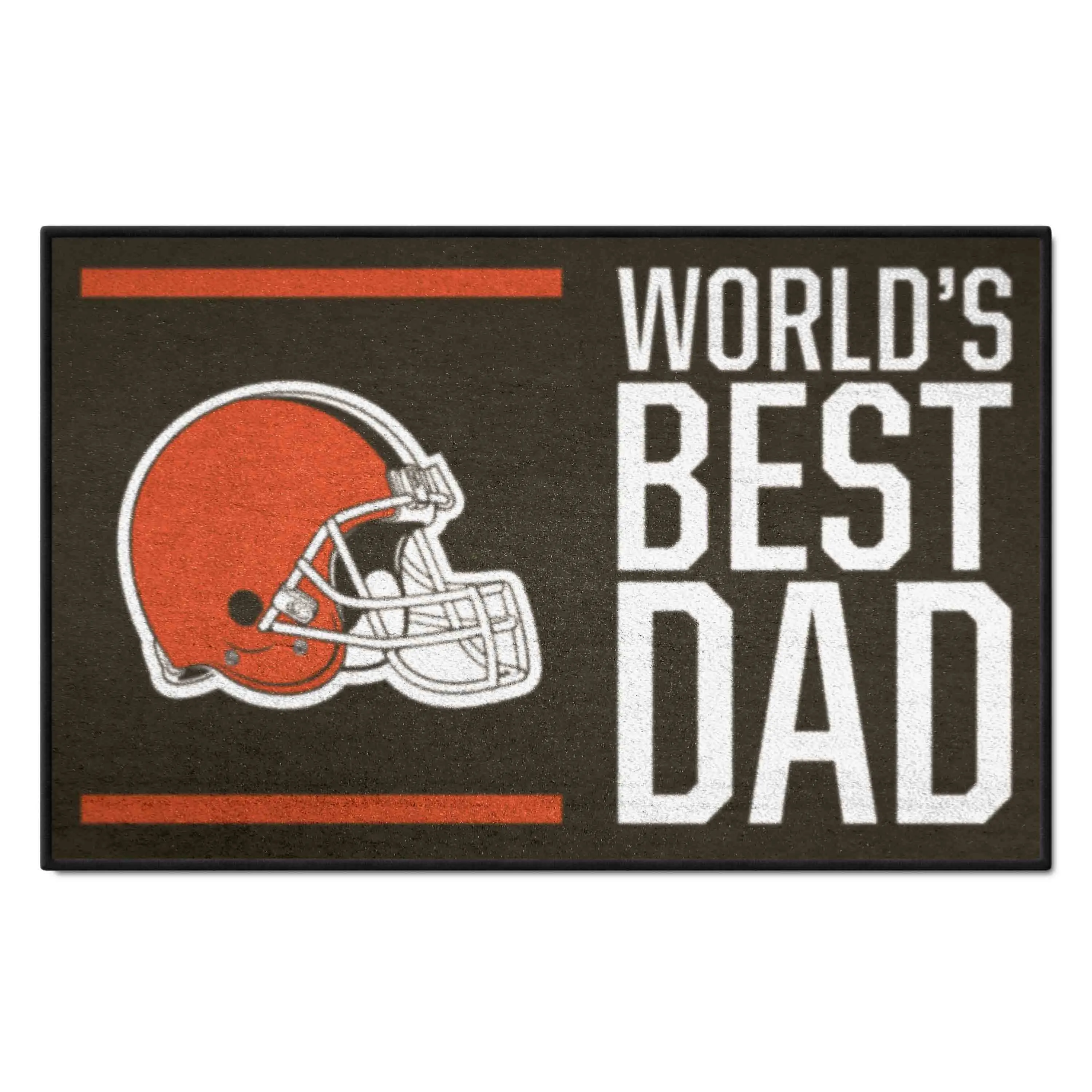 Cleveland Browns Starter Mat Accent Rug - 19in. x 30in. World's Best Dad Starter Mat