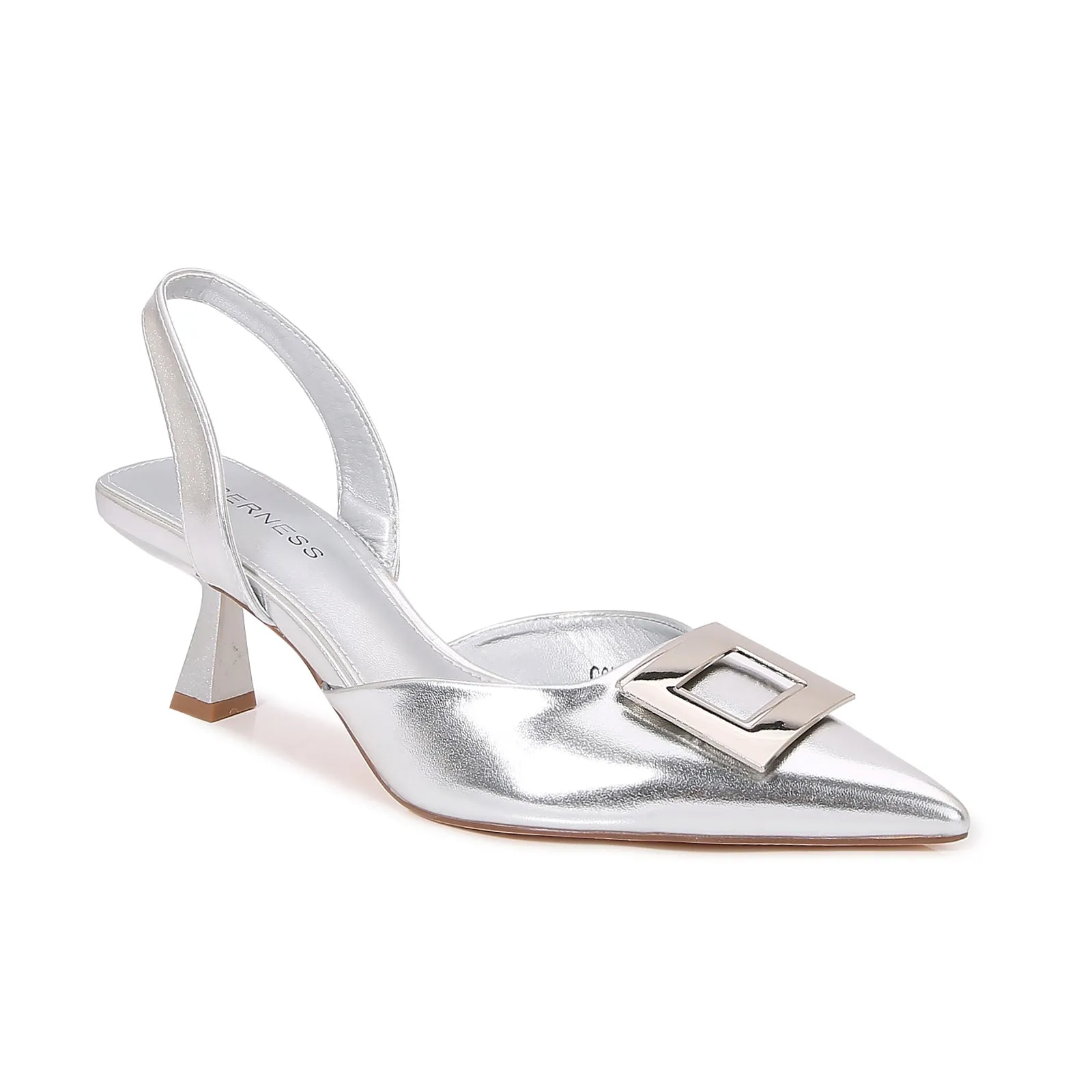 Colette Pointed-Toe Slingback Heels