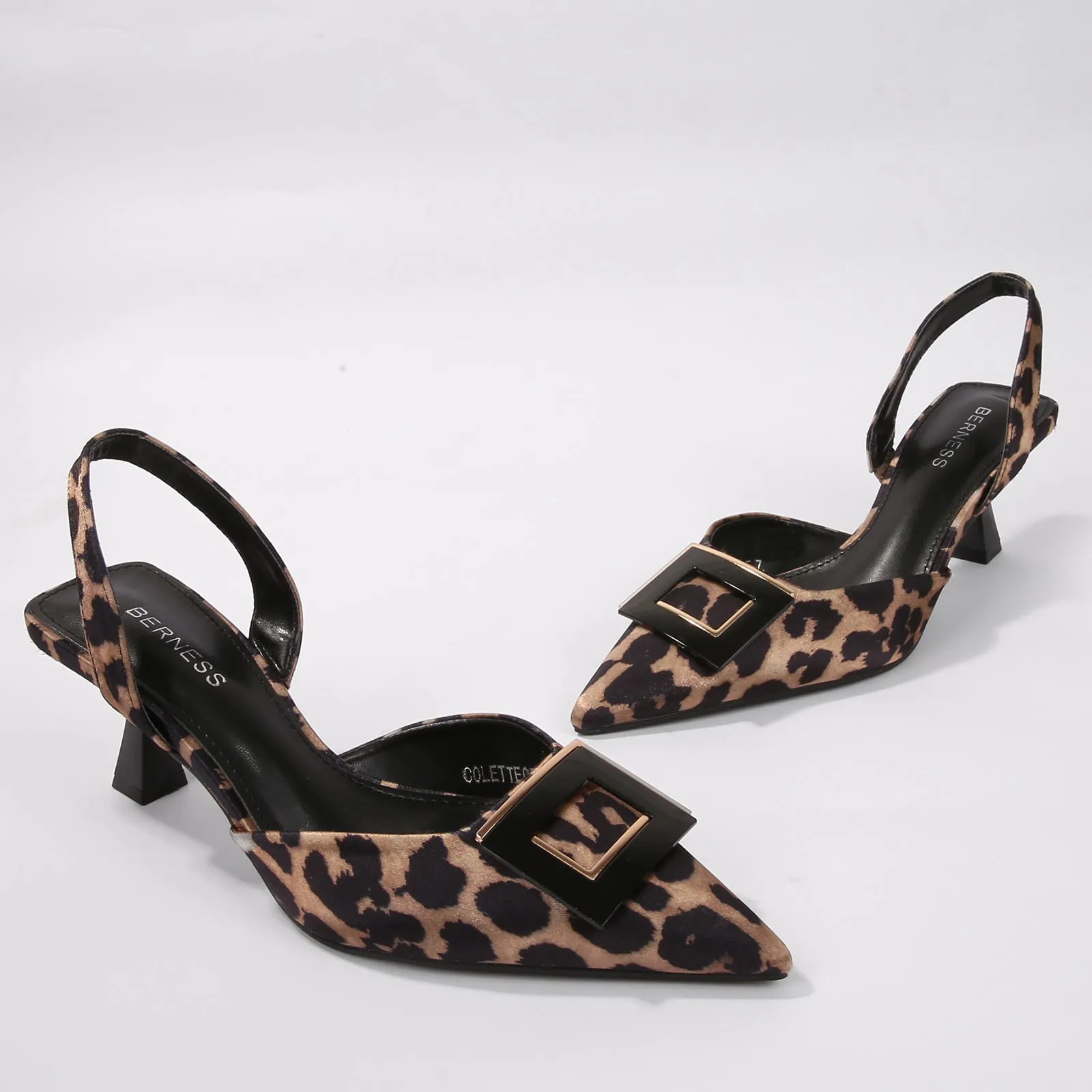 Colette Pointed-Toe Slingback Heels