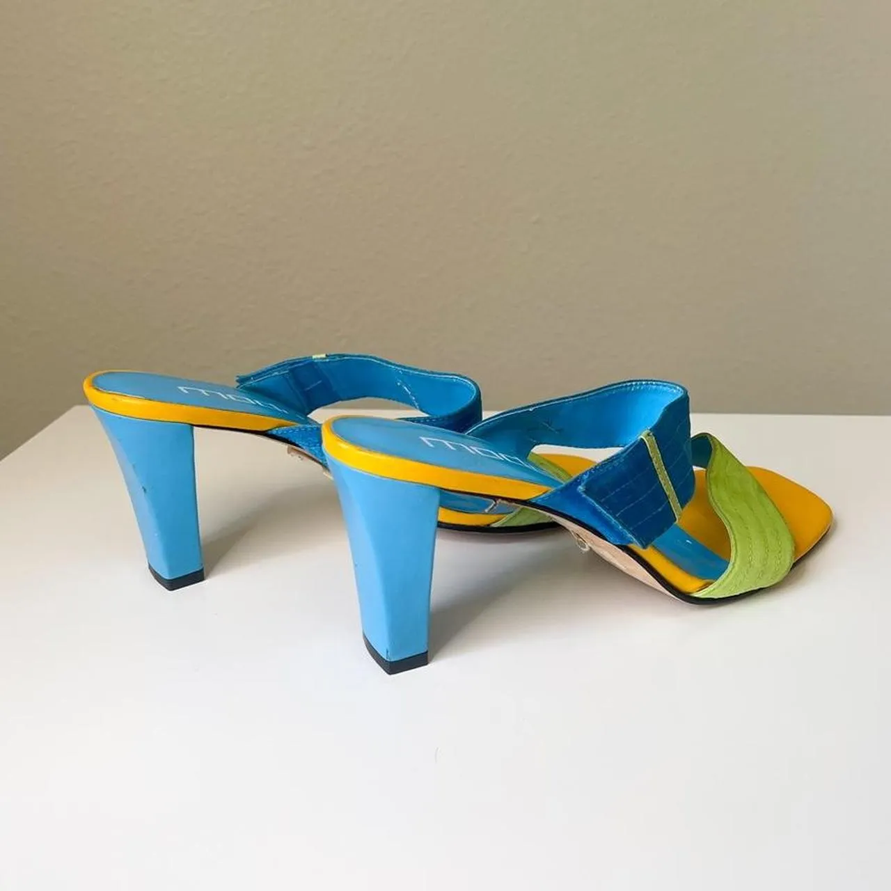 Color Block Y2K Kitten Heels
