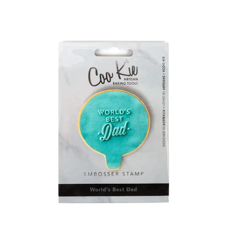 Coo Kie World's Best Dad Embosser Stamp