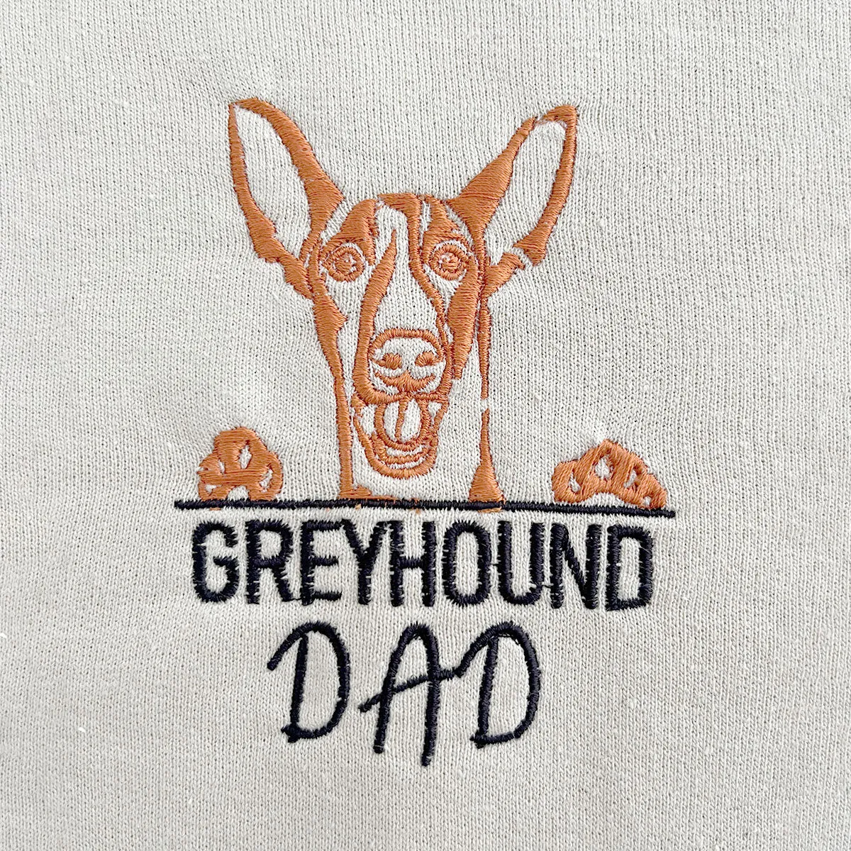 Custom Italian Greyhound Dog Dad Shirt Embroidered Collar, Personalized Shirt with Dog Name, Best Gifts For Greyhound Lovers
