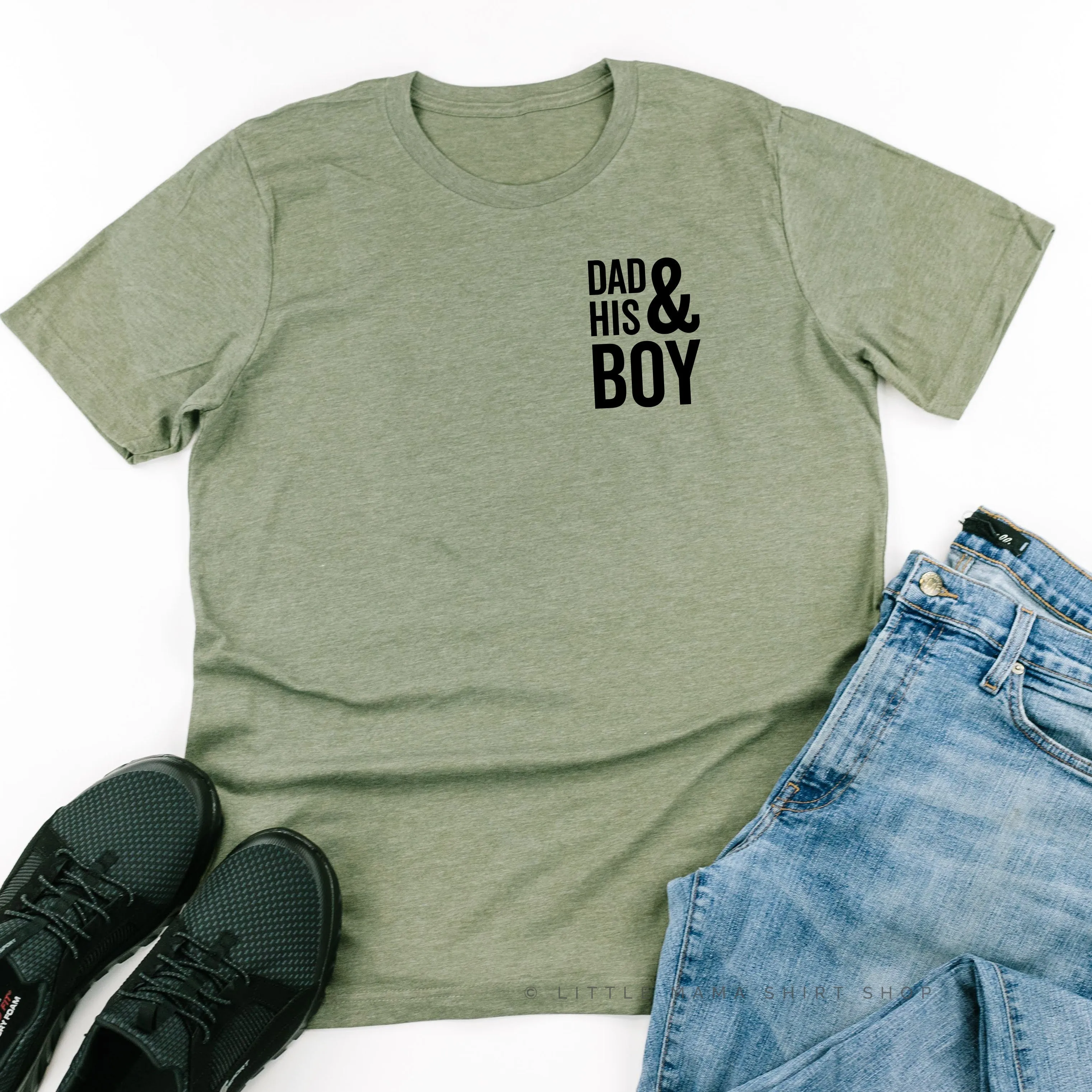 Dad   His Boy (Singular) - Unisex Tee