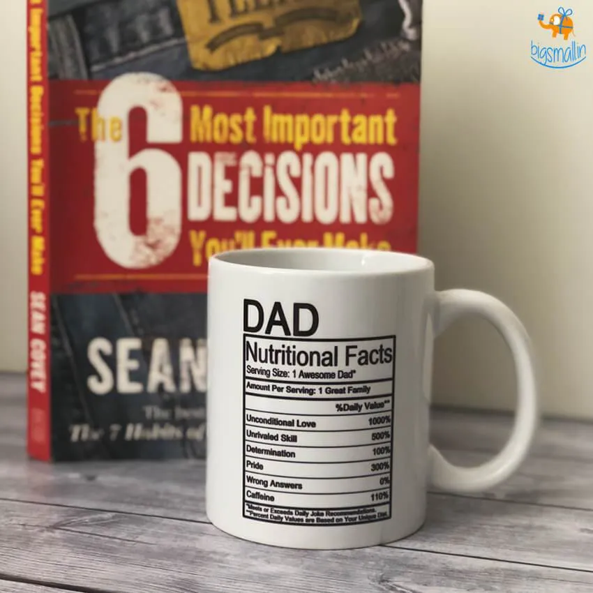 Dad Nutritional Facts Mug