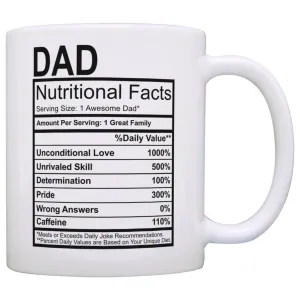 Dad Nutritional Facts Mug