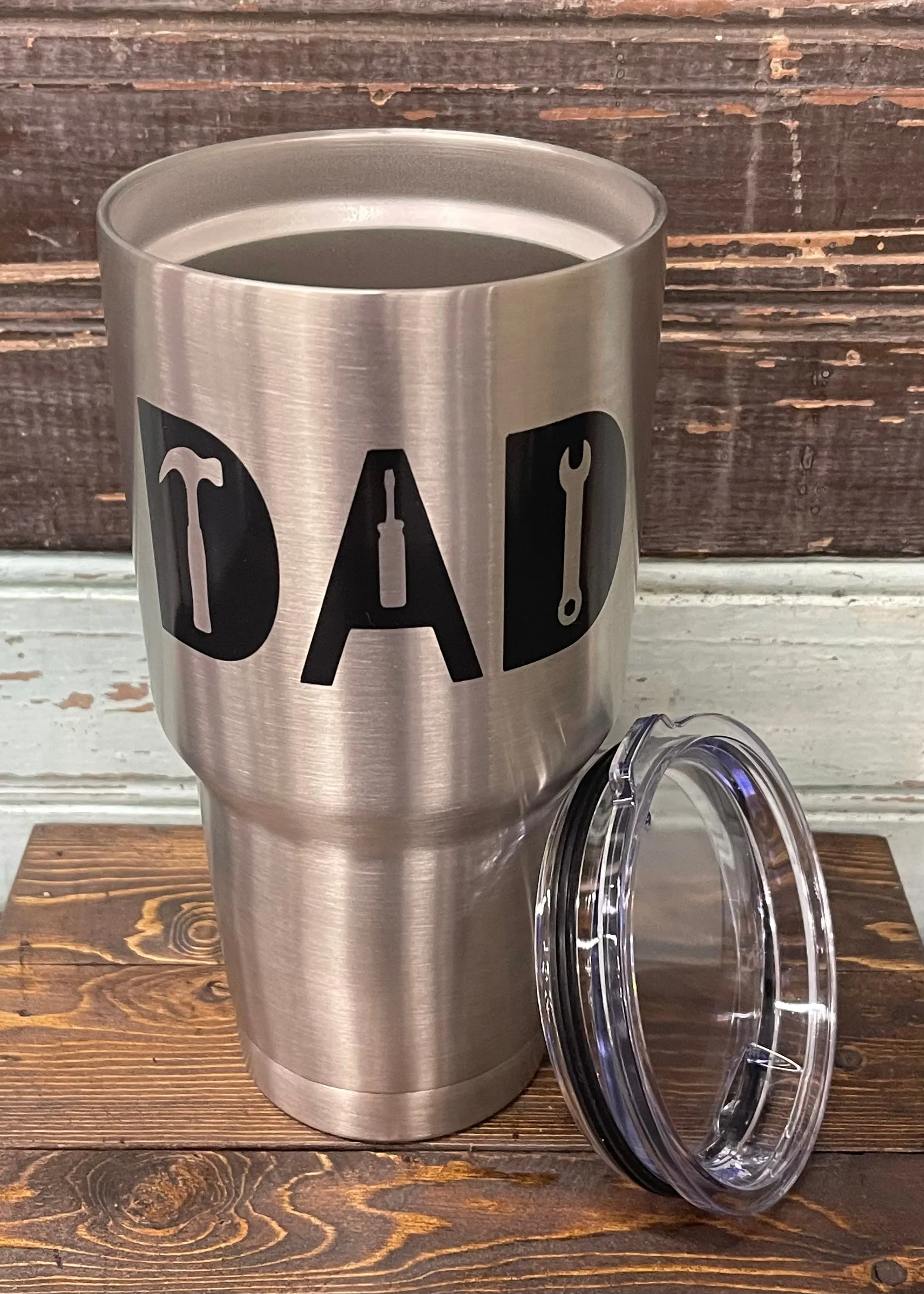 Dad Short Sleeve Shirt & Steel Mug Combo