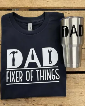Dad Short Sleeve Shirt & Steel Mug Combo