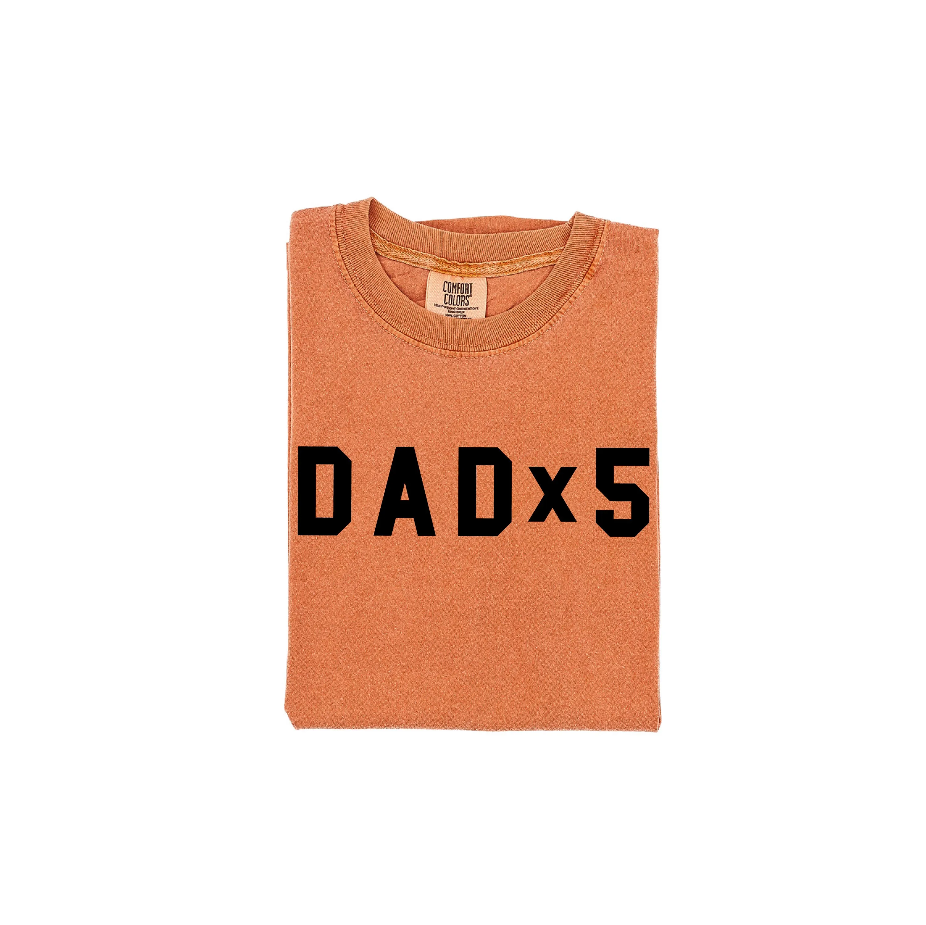 DAD x (Child Number) - SHORT SLEEVE COMFORT COLORS TEE