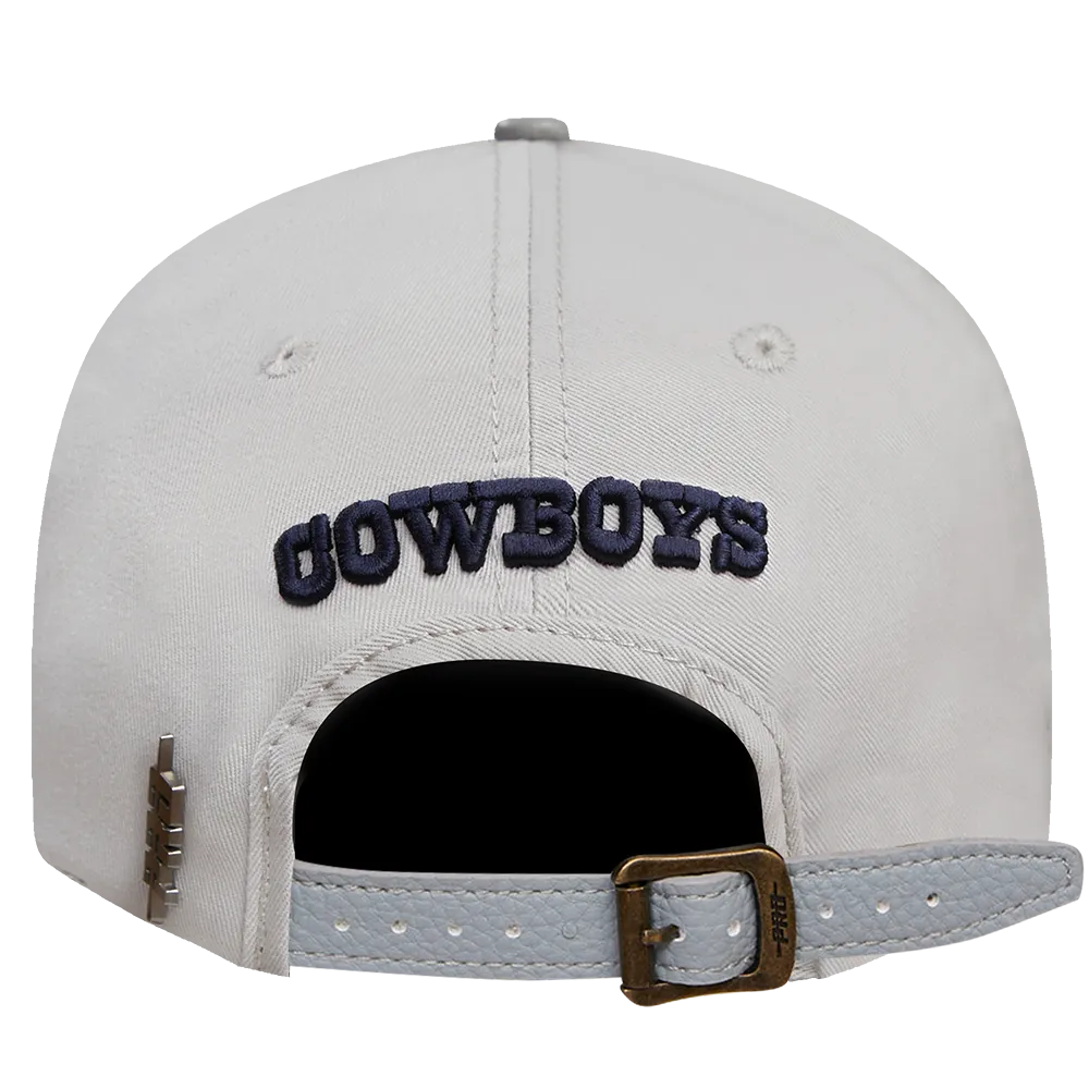 DALLAS COWBOYS OLD ENGLISH DAD HAT (GRAY)