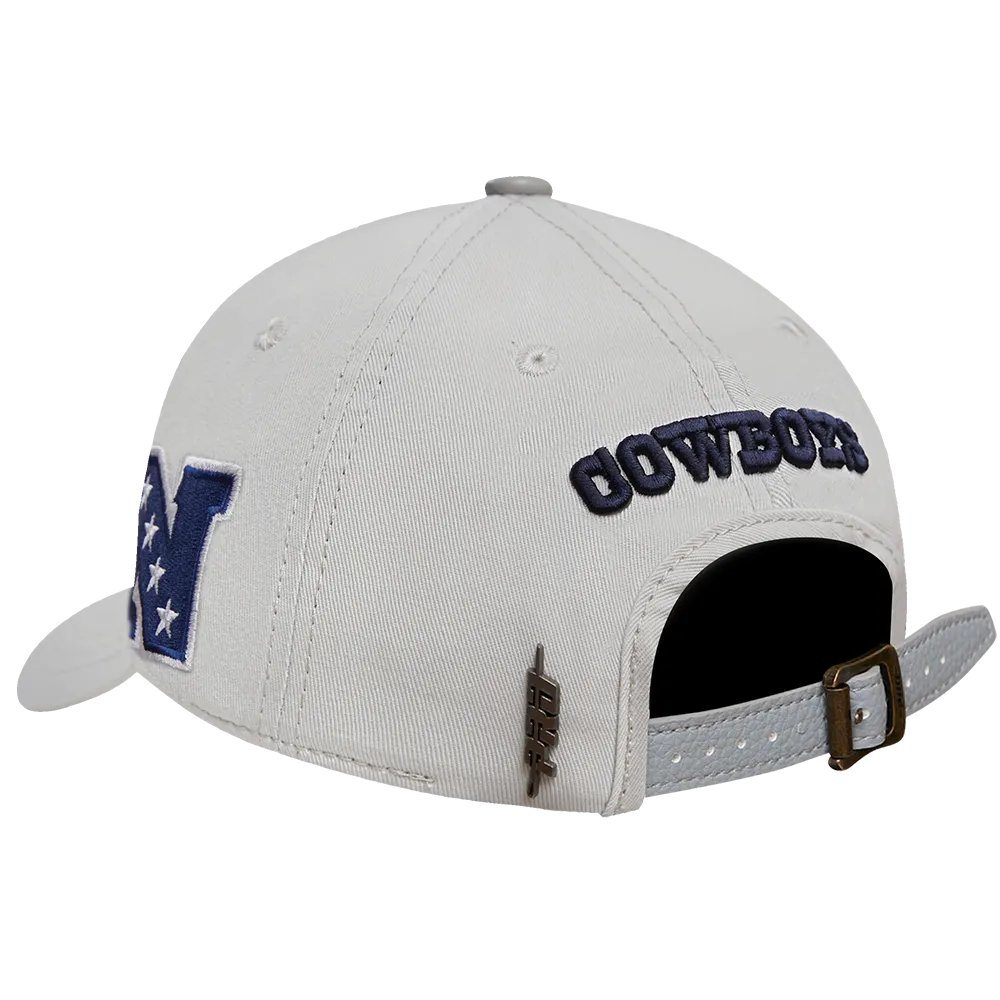 DALLAS COWBOYS OLD ENGLISH DAD HAT (GRAY)