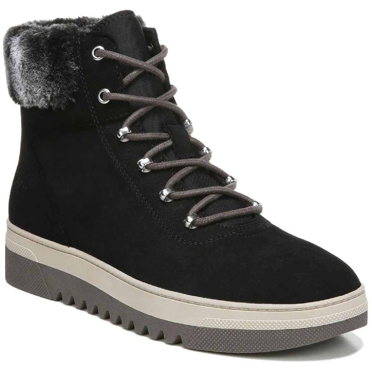 Dr. Scholl's Shoes Womens Gear Up Lace up Shearling Boots