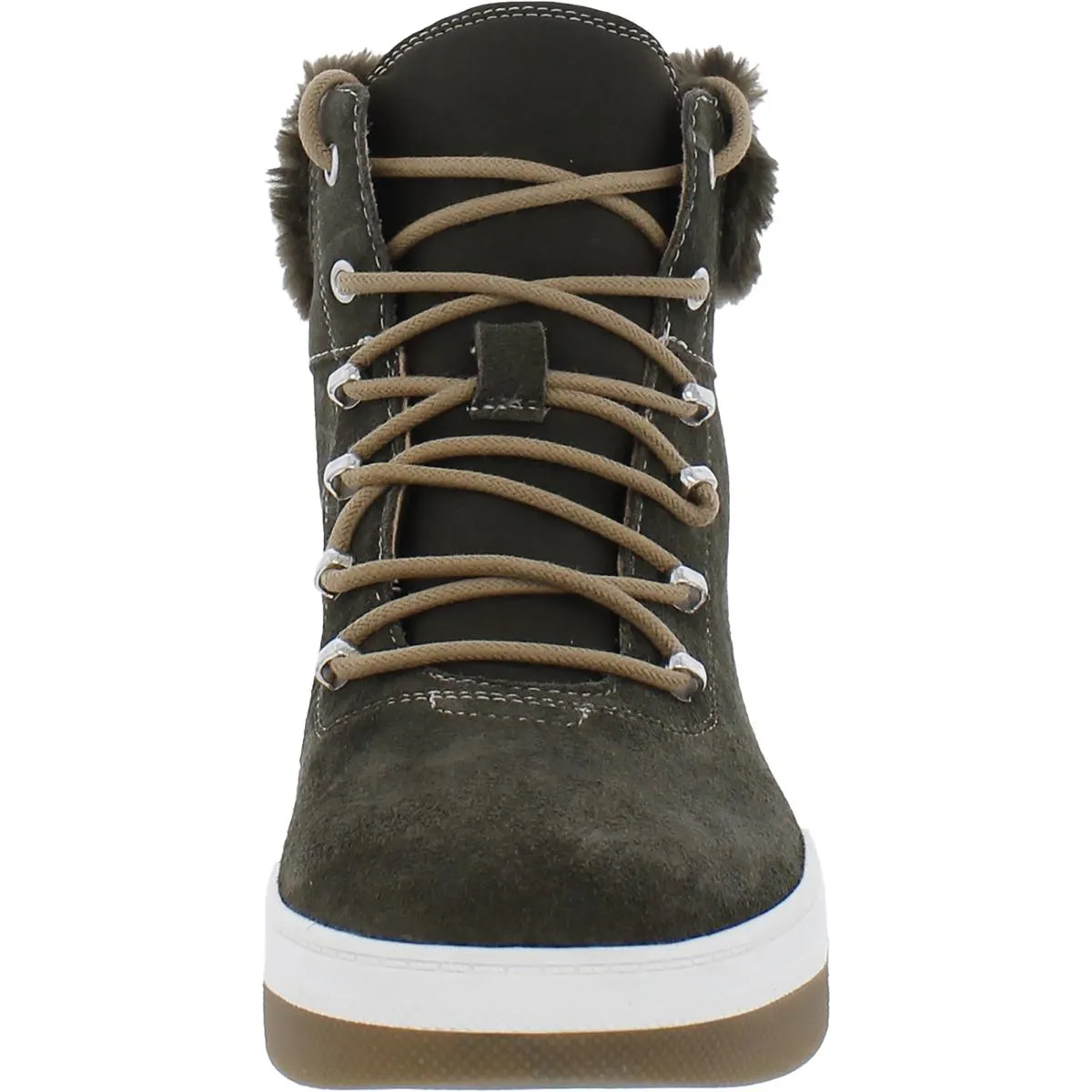 Dr. Scholl's Shoes Womens Gear Up Lace up Shearling Boots