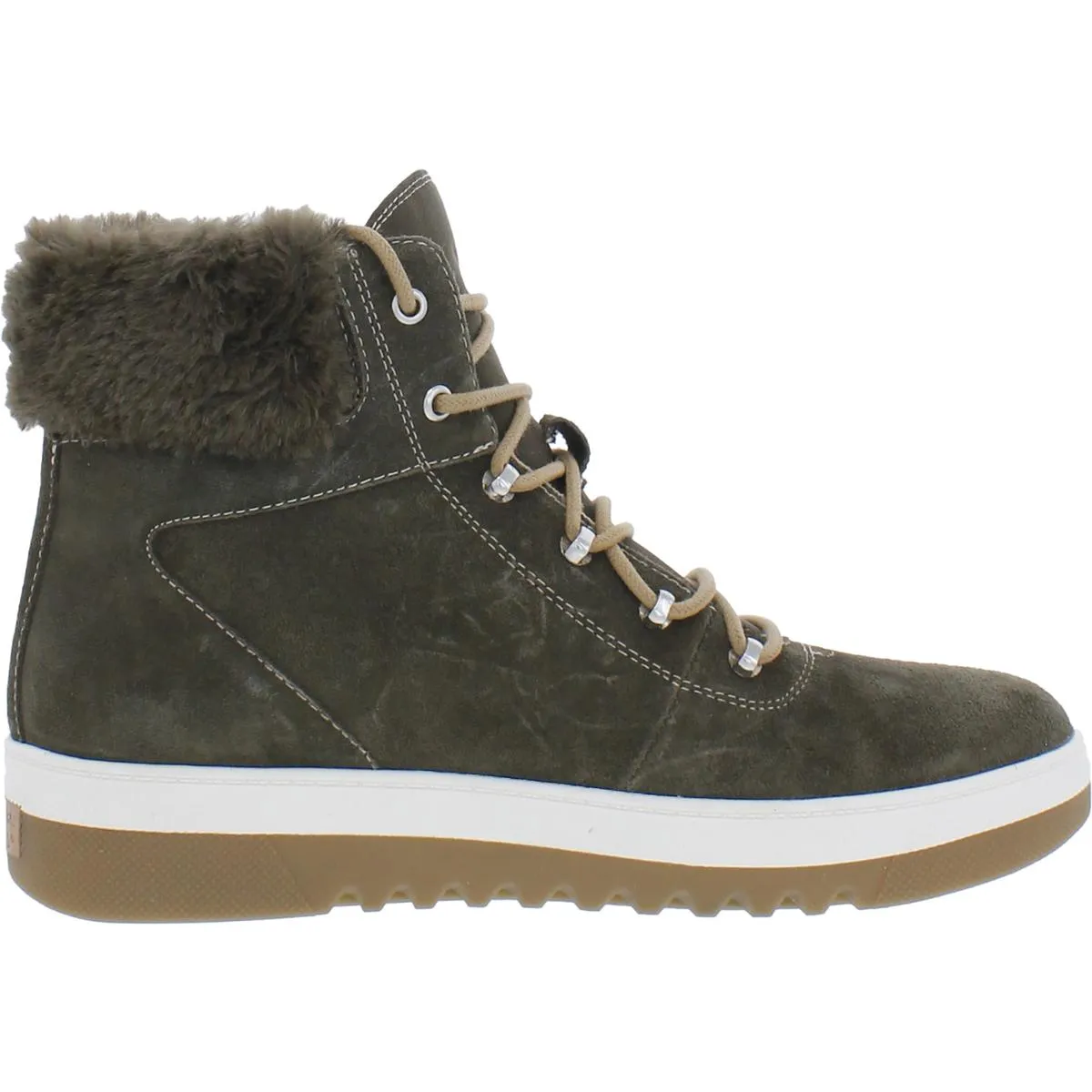 Dr. Scholl's Shoes Womens Gear Up Lace up Shearling Boots