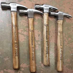 Engraved Hammer for Groomsmen