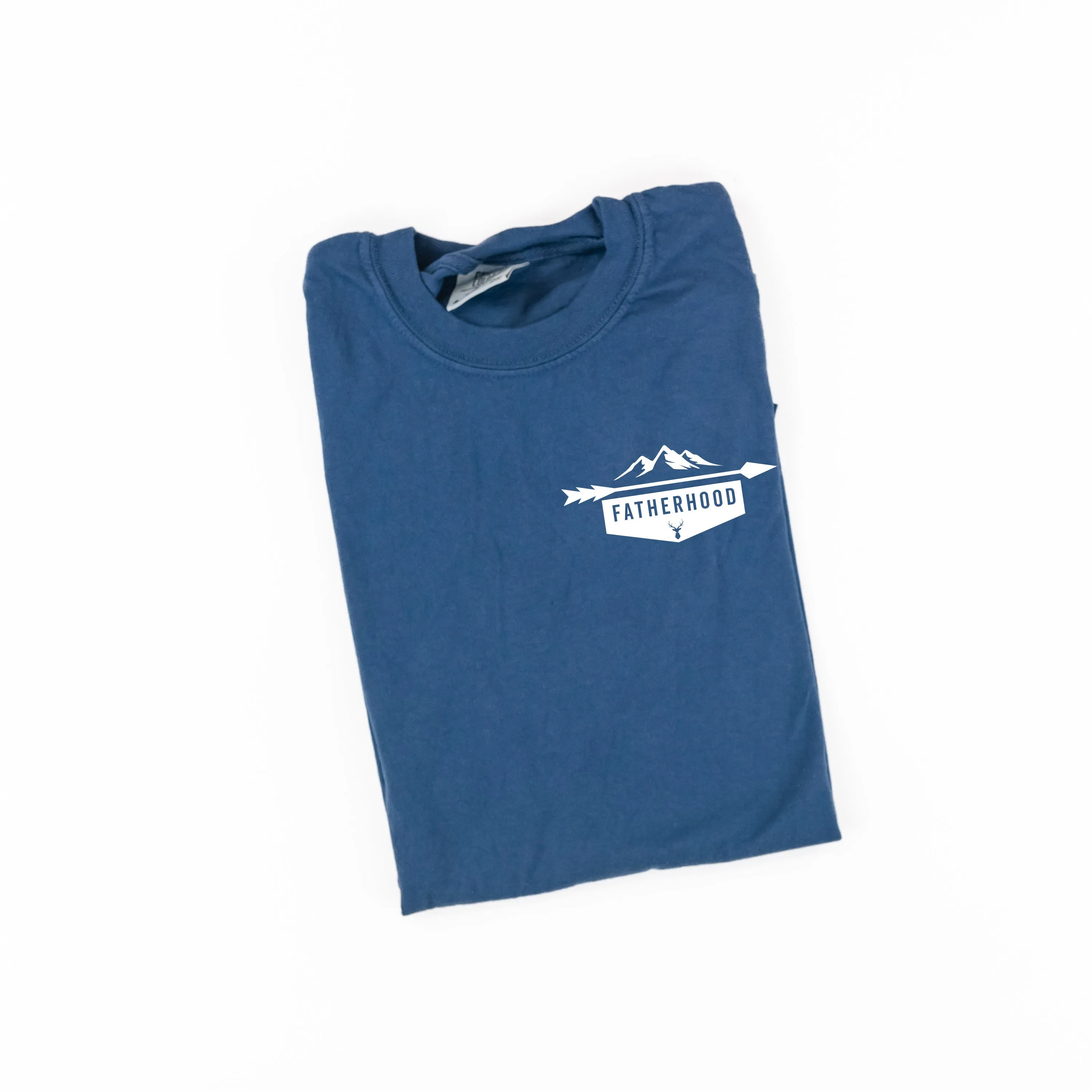 FATHERHOOD - ARROW - Pocket Design - SHORT SLEEVE COMFORT COLORS TEE