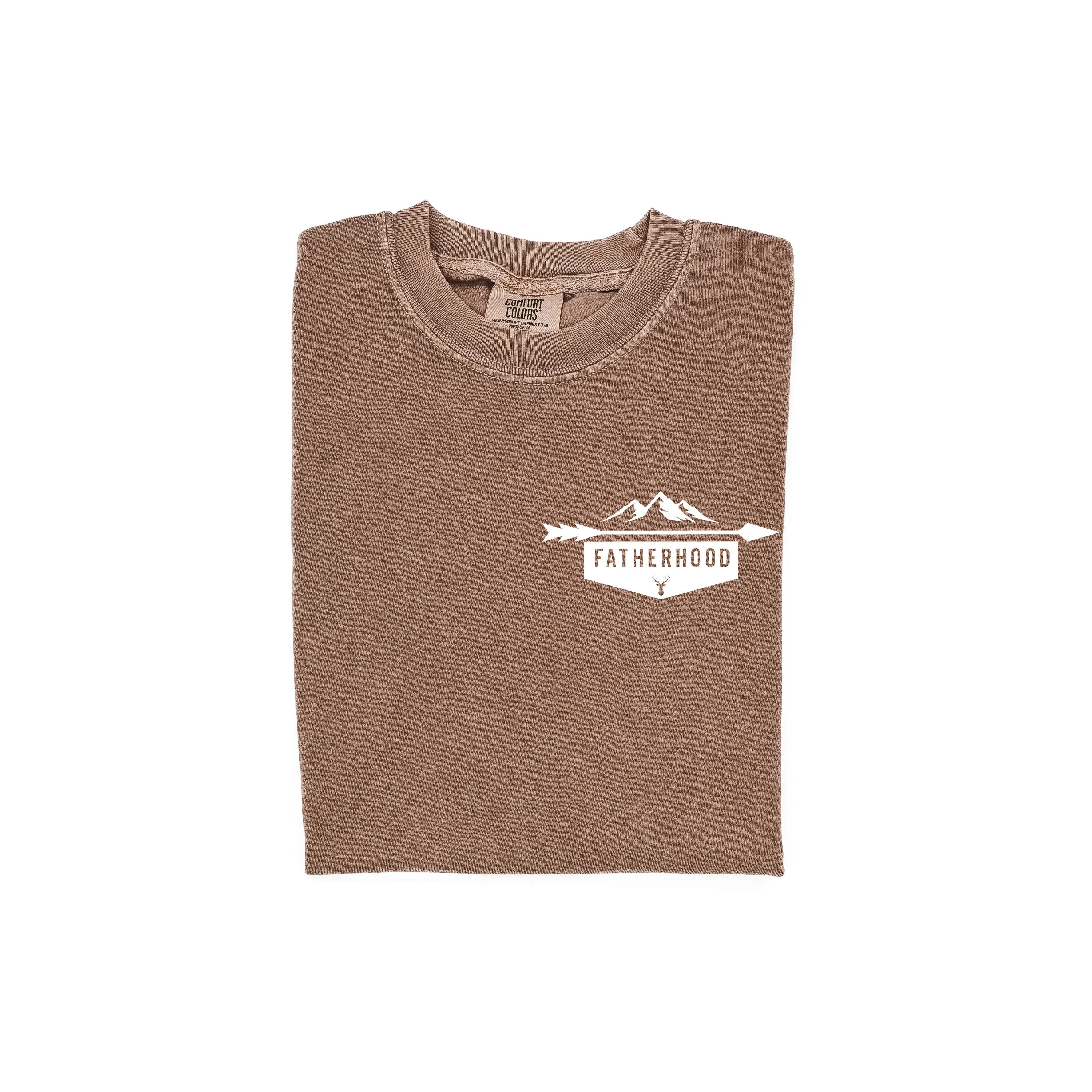 FATHERHOOD - ARROW - Pocket Design - SHORT SLEEVE COMFORT COLORS TEE