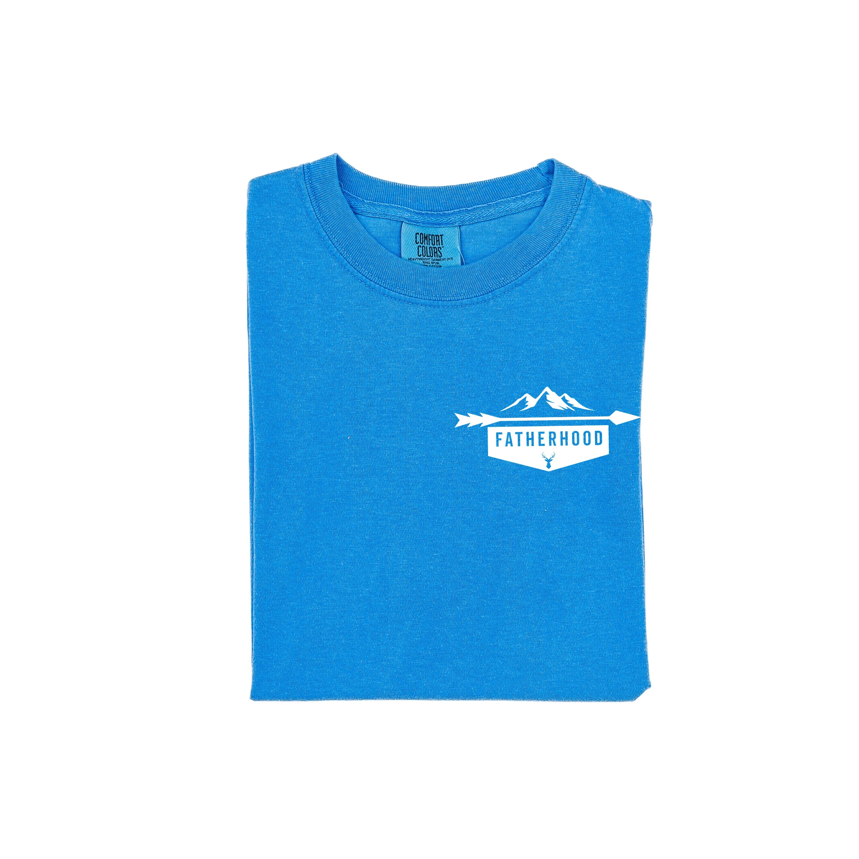 FATHERHOOD - ARROW - Pocket Design - SHORT SLEEVE COMFORT COLORS TEE