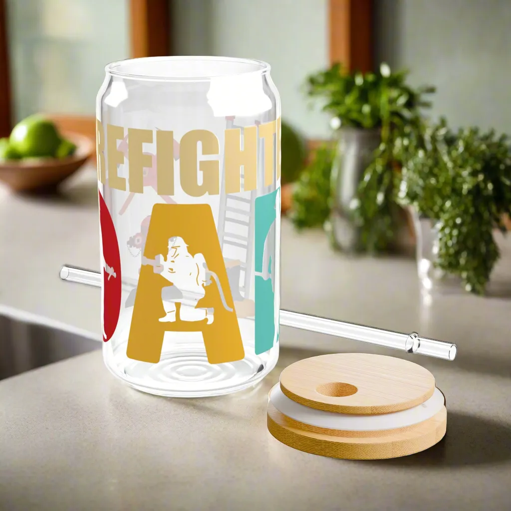 Firefighter Dad | Sipper Glass, 16oz