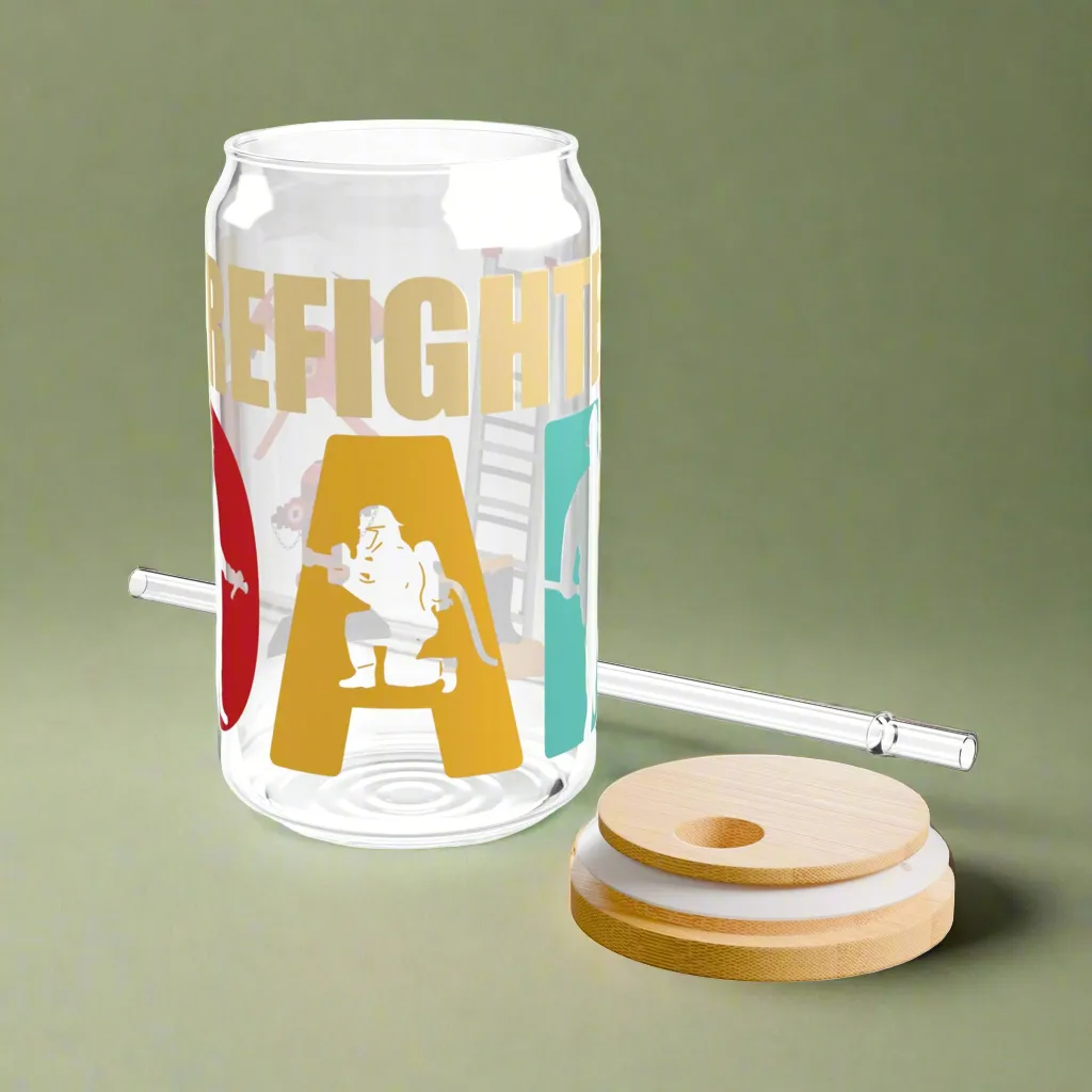 Firefighter Dad | Sipper Glass, 16oz