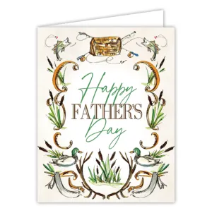 Fishing and Ducks Father's Day Card