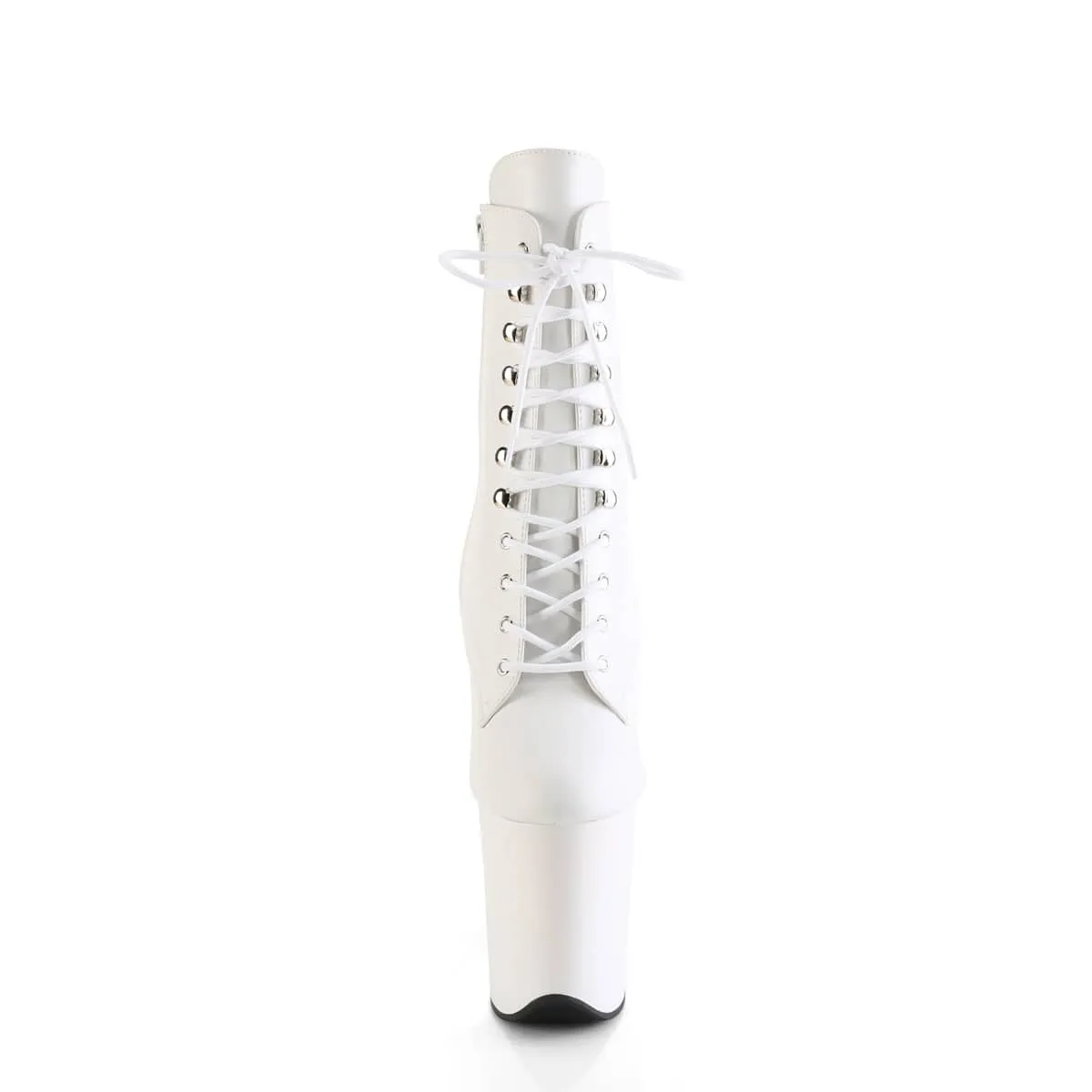 FLAMINGO-1020  White Matte Calf High Boots