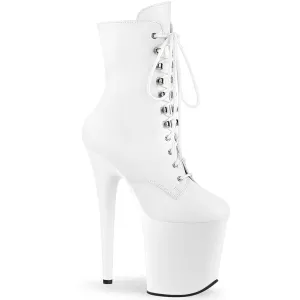 FLAMINGO-1020  White Matte Calf High Boots