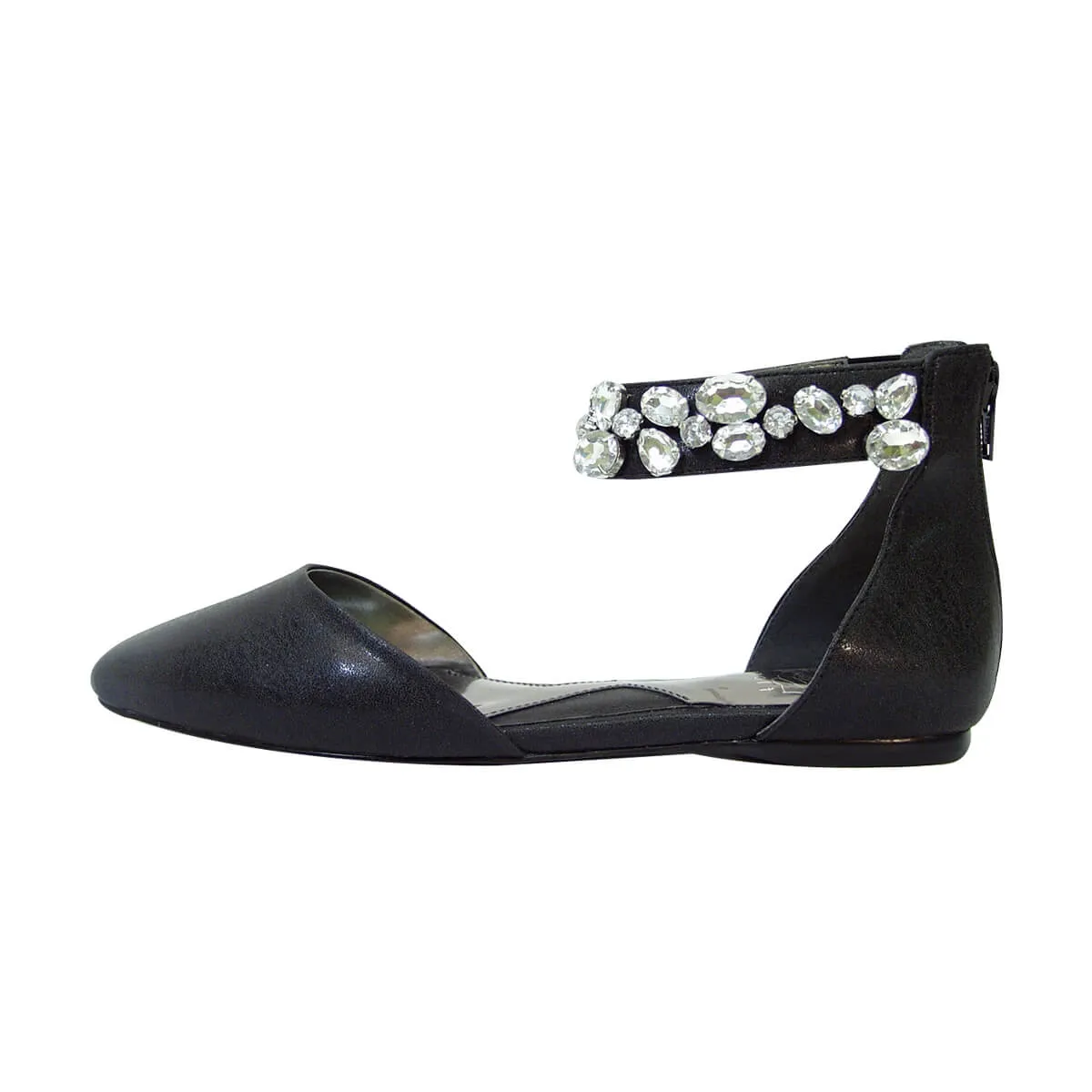FUZZY Jill Women's Wide Width Open Shank Flats