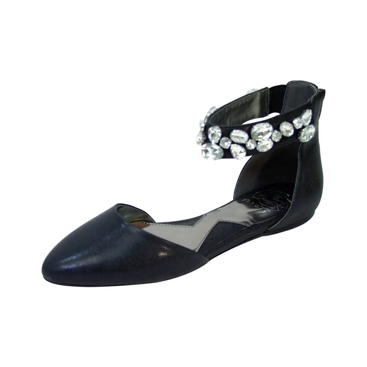 FUZZY Jill Women's Wide Width Open Shank Flats