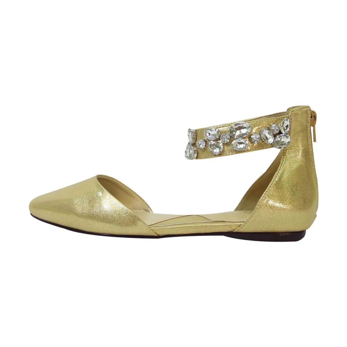 FUZZY Jill Women's Wide Width Open Shank Flats