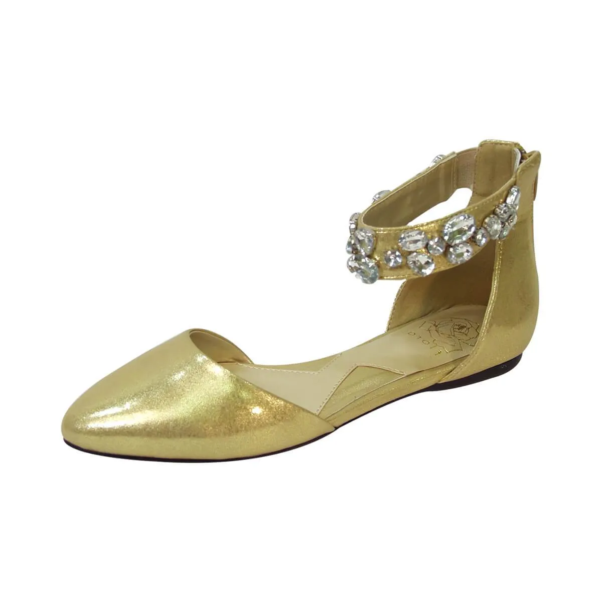 FUZZY Jill Women's Wide Width Open Shank Flats
