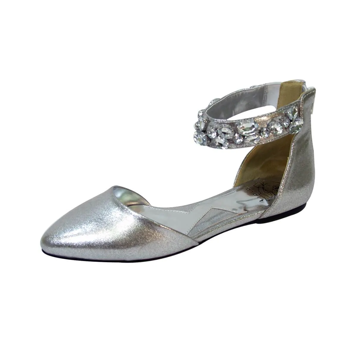 FUZZY Jill Women's Wide Width Open Shank Flats