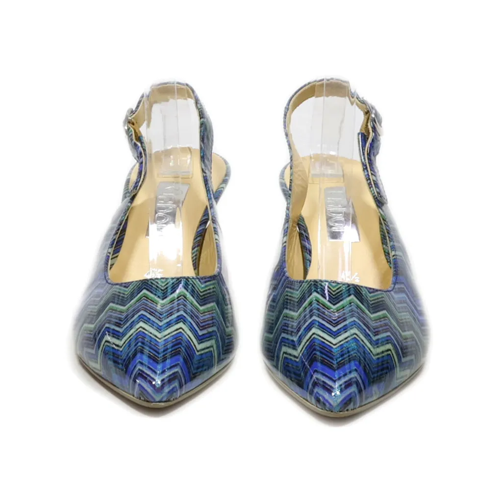 Gabor Kitten Heels Fabric Blue Colour For Women