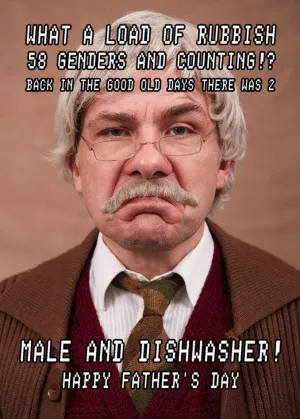 Genders Funny Father's Day Card
