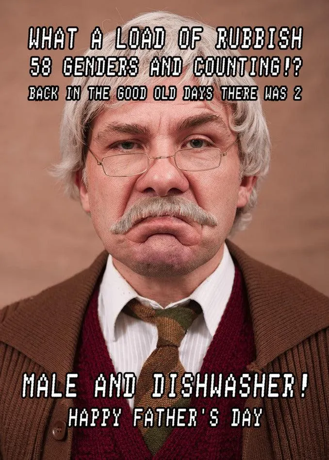 Genders Funny Father's Day Card