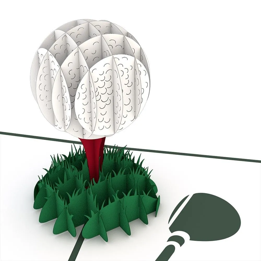 Golf Ball 3D card