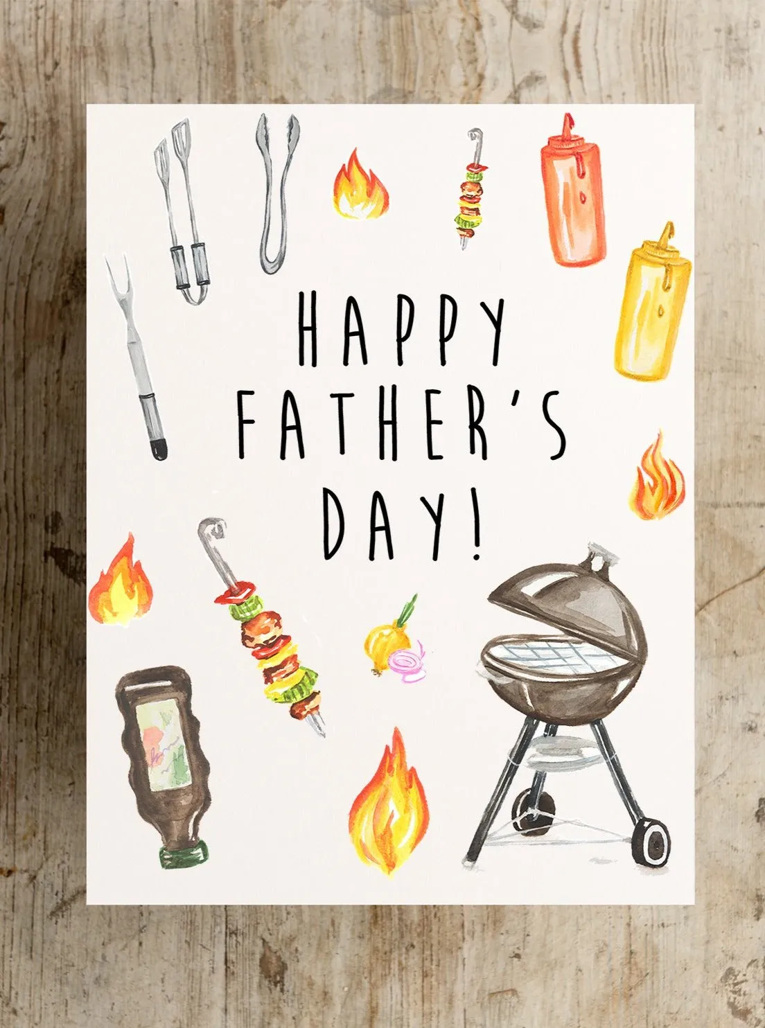Happy Father's Day Grilling Card