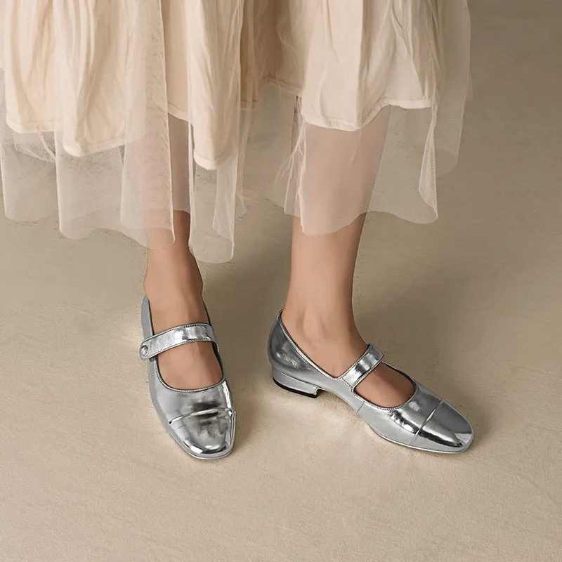 Kaia Cap Toe Flat Mary Janes