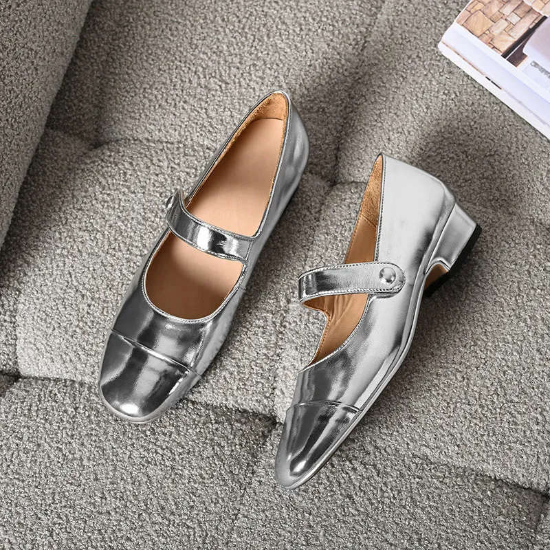 Kaia Cap Toe Flat Mary Janes