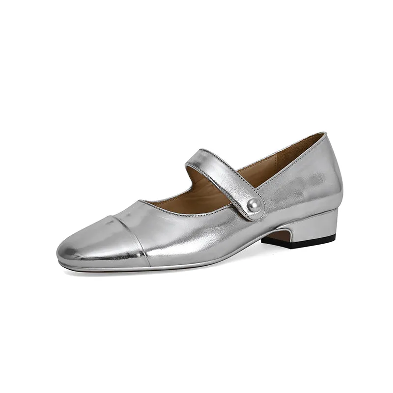 Kaia Cap Toe Flat Mary Janes
