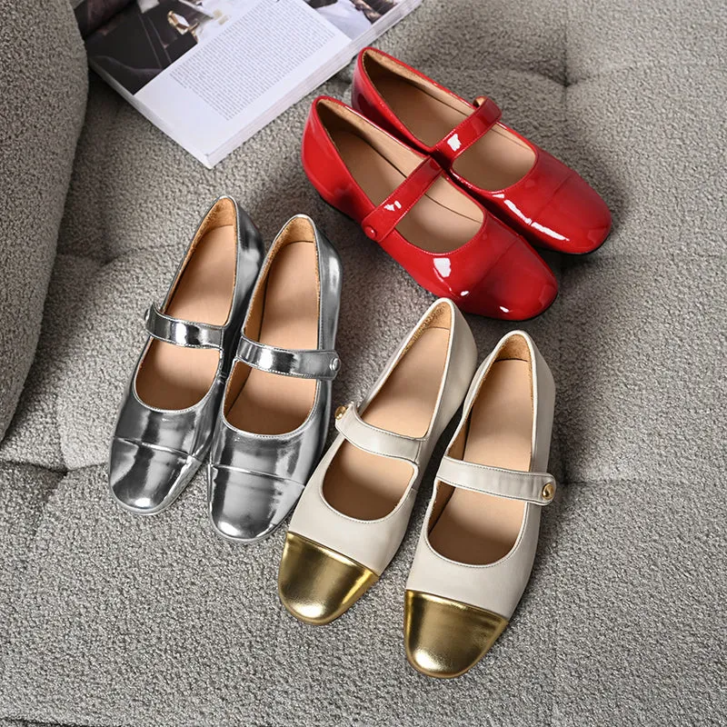 Kaia Cap Toe Flat Mary Janes