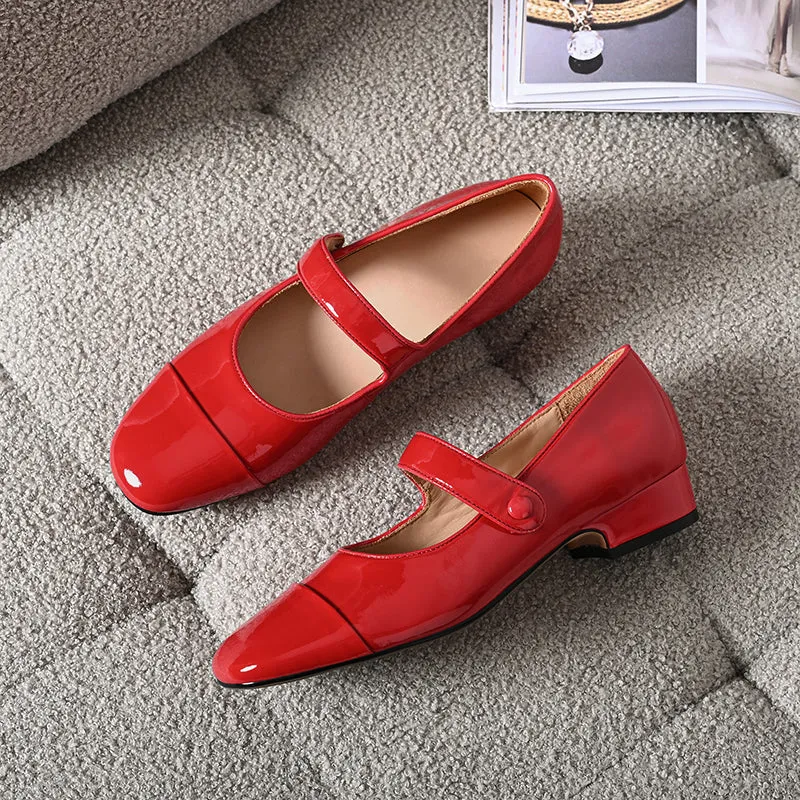 Kaia Cap Toe Flat Mary Janes