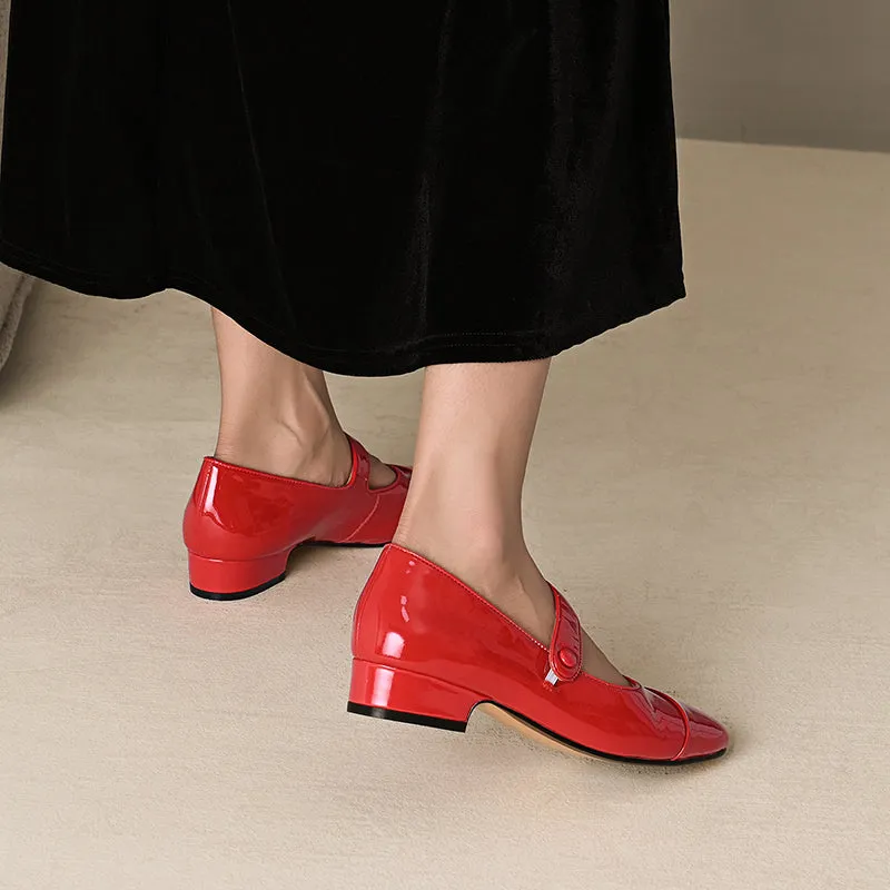 Kaia Cap Toe Flat Mary Janes
