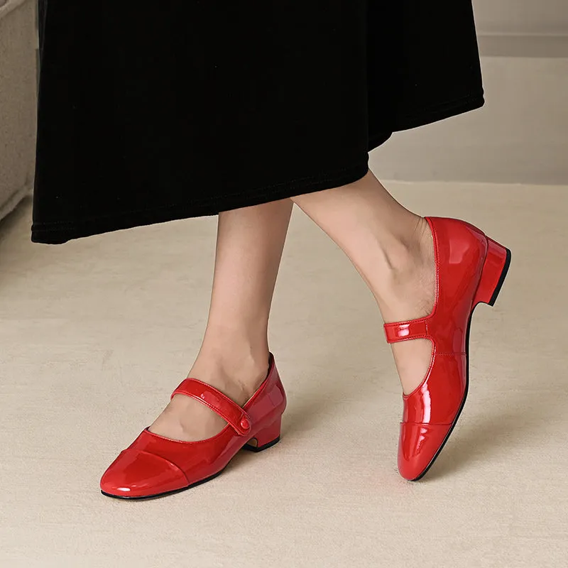 Kaia Cap Toe Flat Mary Janes