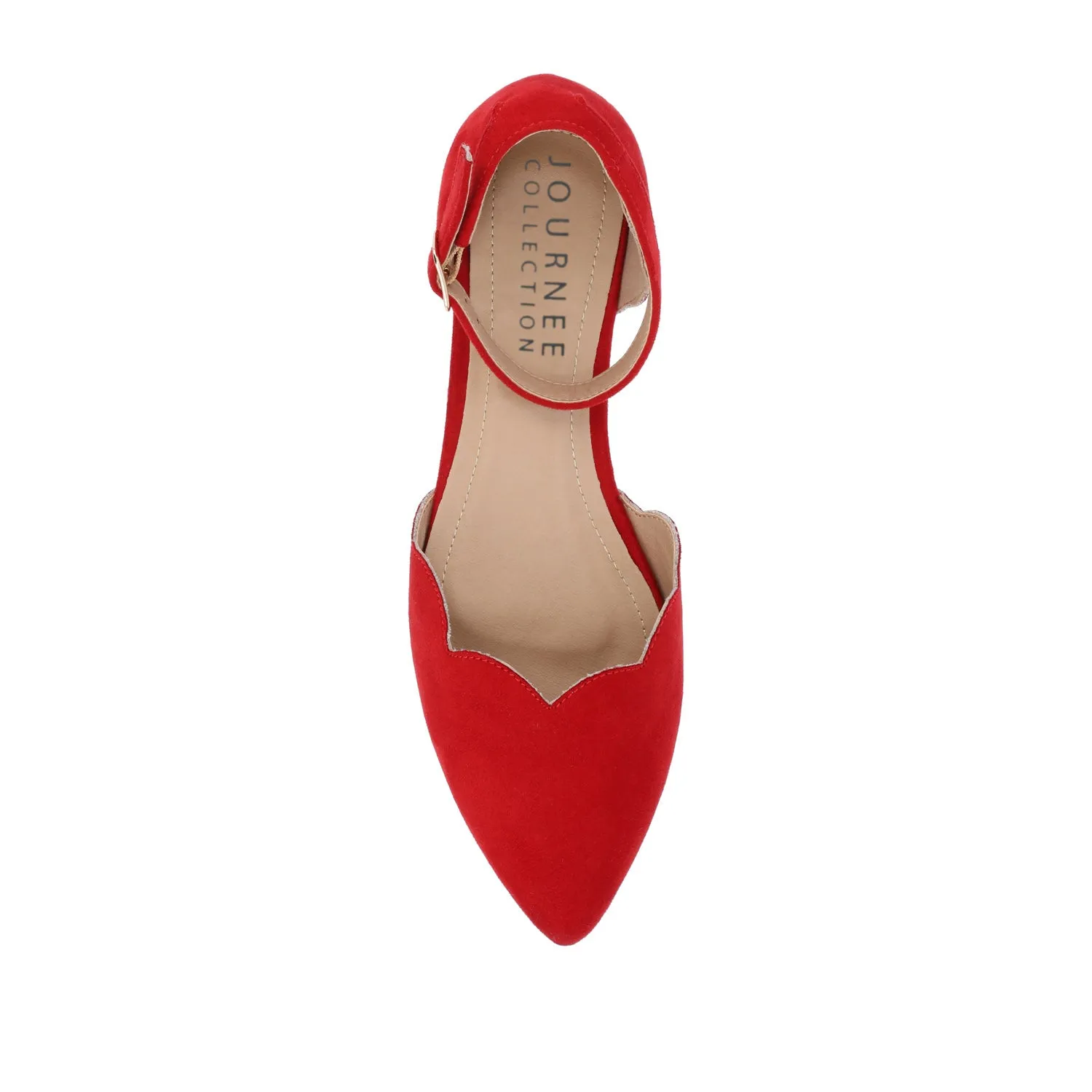 LANA SCALLOPED D'ORSAY FLATS IN WIDE