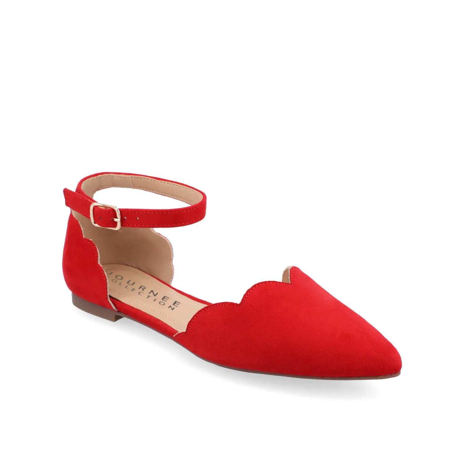 LANA SCALLOPED D'ORSAY FLATS IN WIDE