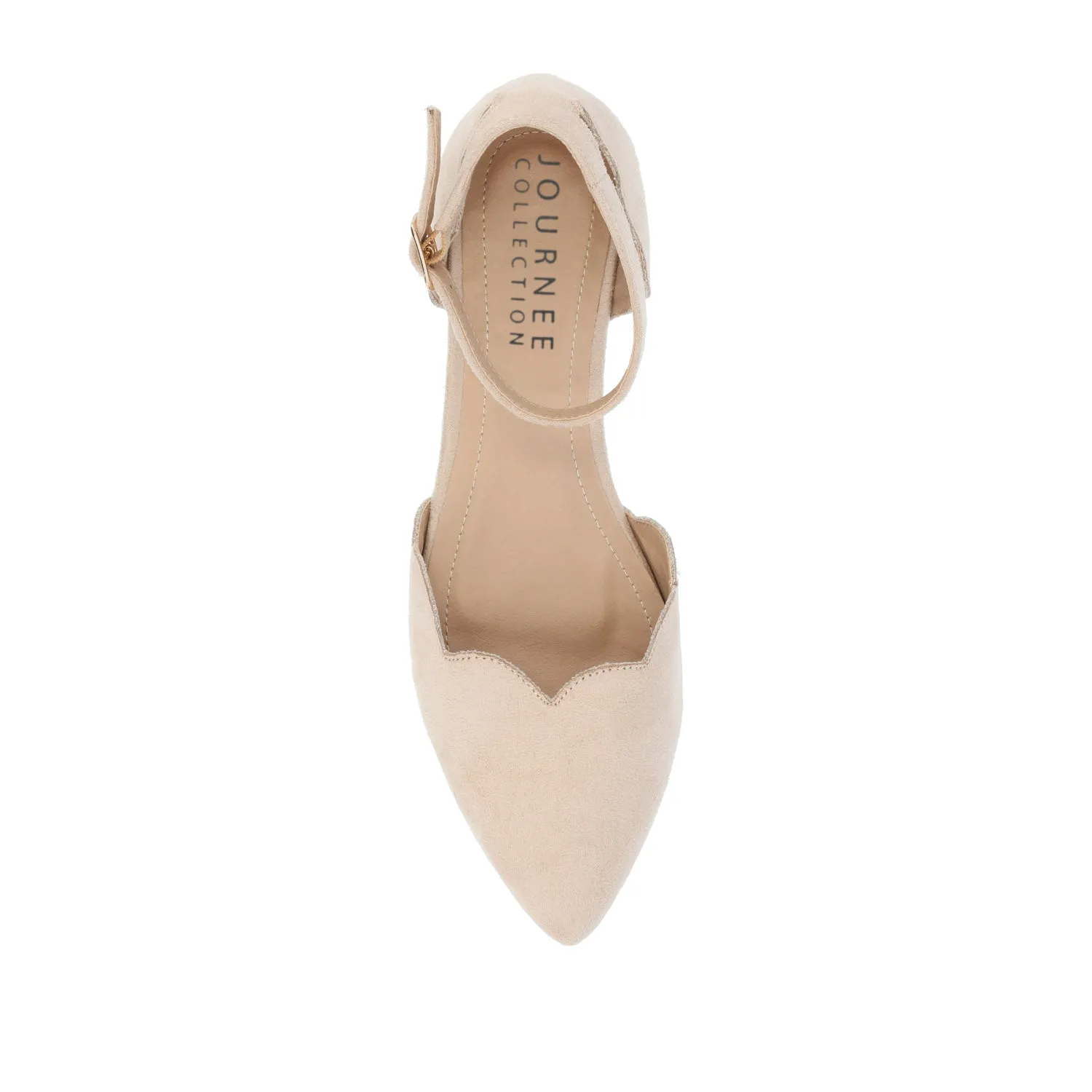LANA SCALLOPED D'ORSAY FLATS IN WIDE