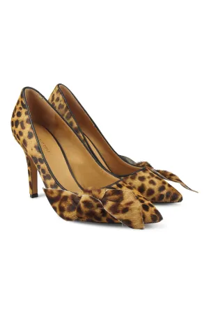 Leopard side bow heels